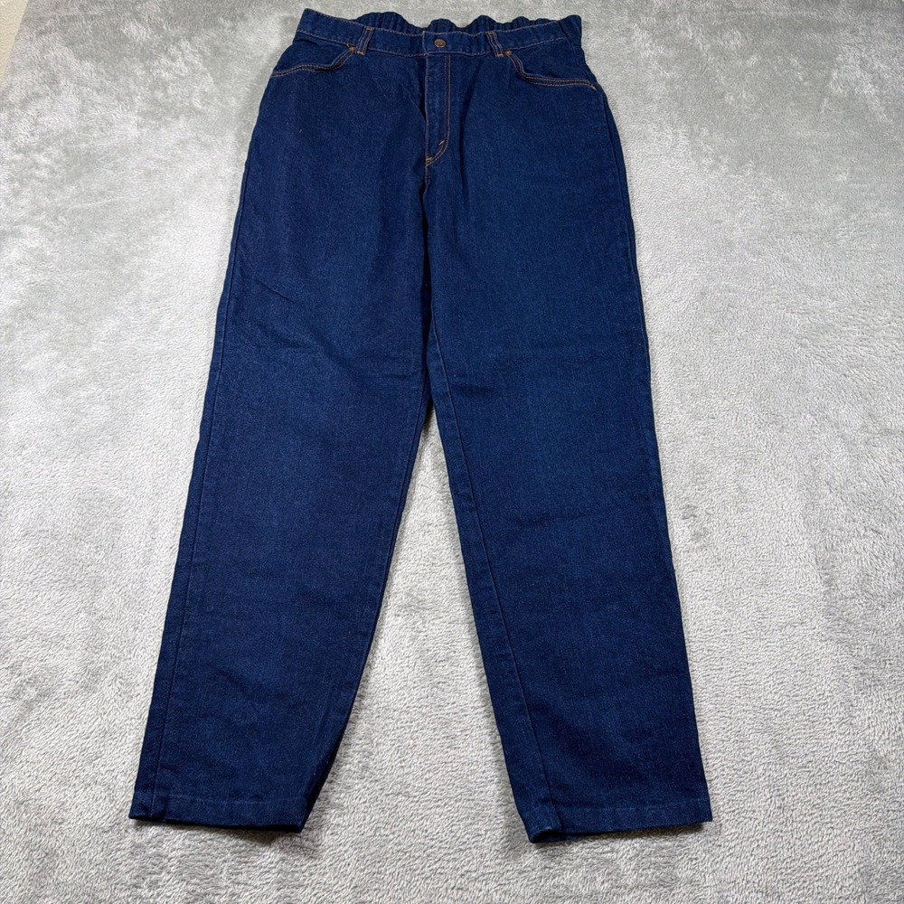 Vintage Levis Prop Short Jeans Womens 16 Blue Mom Elastic‎ Waist USA Made